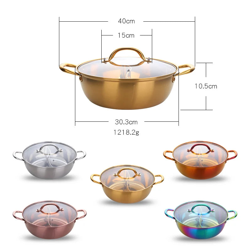 2 In 1 Stainless Steel Induction HotPots