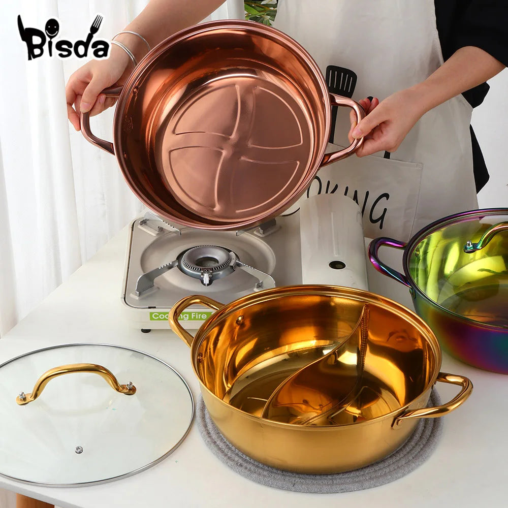 Stainless Steel Hot Pot Single-Layer Cooking Pot - CVO Ventures
