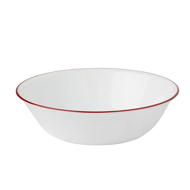 Splendor, White and Red, 12 Piece, Dinnerware Setdishes dinner plates dinnerware set