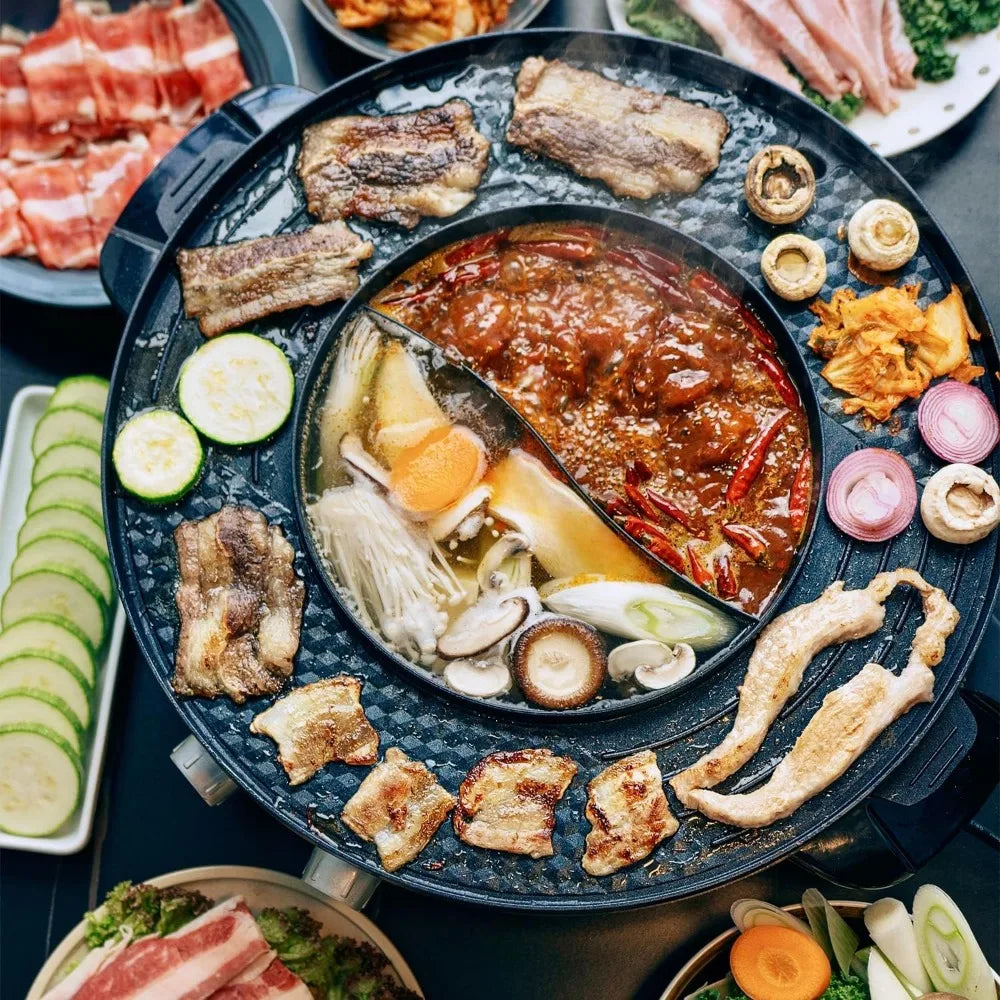 Electric Smokeless Grill and Fondue for Hotpot . - CVO Ventures
