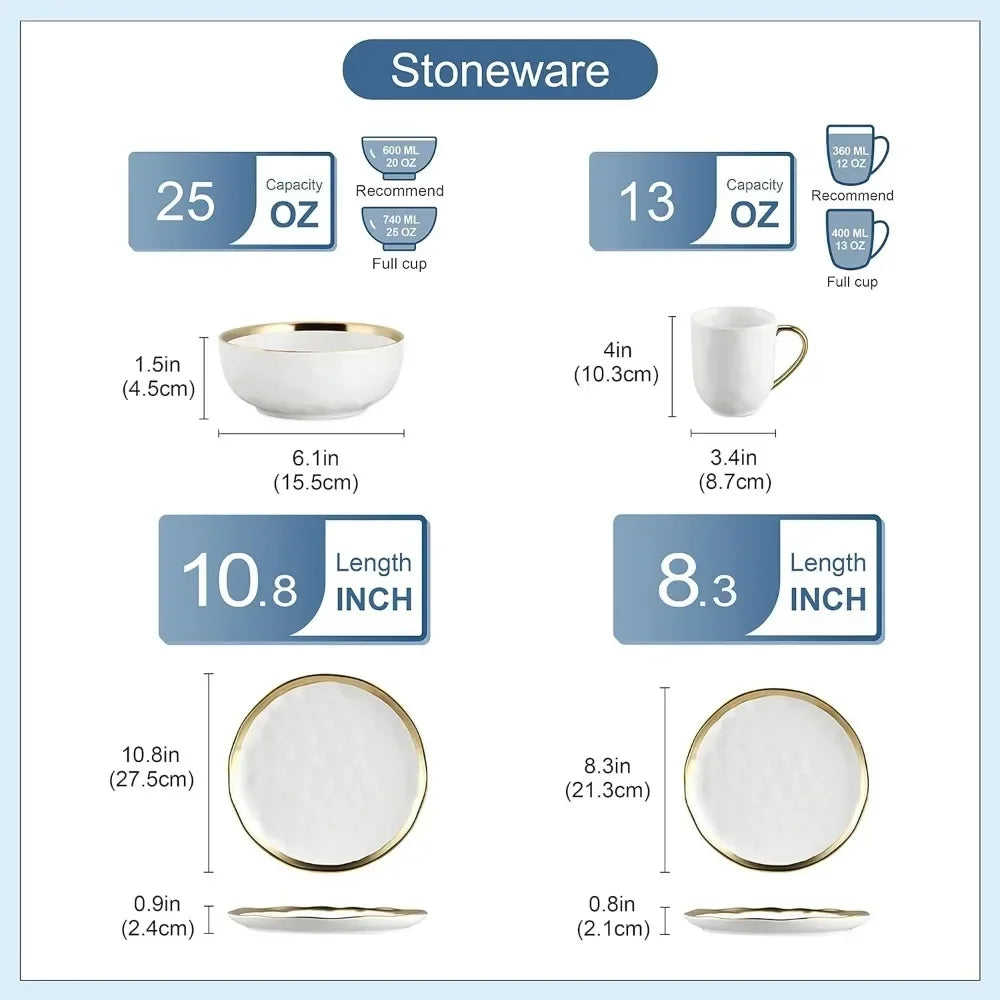 Handmade Plates and Bowls Dinnerware Set - CVO Ventures