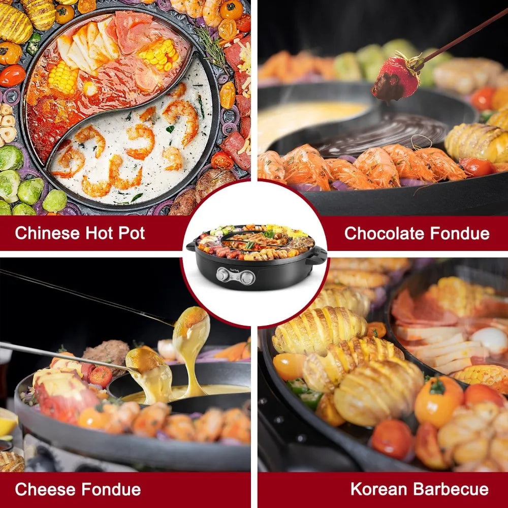 Electric Smokeless Grill and Fondue for Hotpot . - CVO Ventures