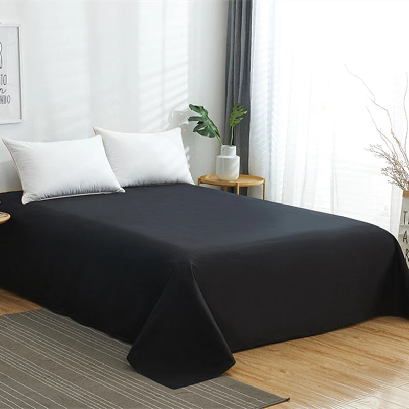 Solid Color Flat Sheet King Size