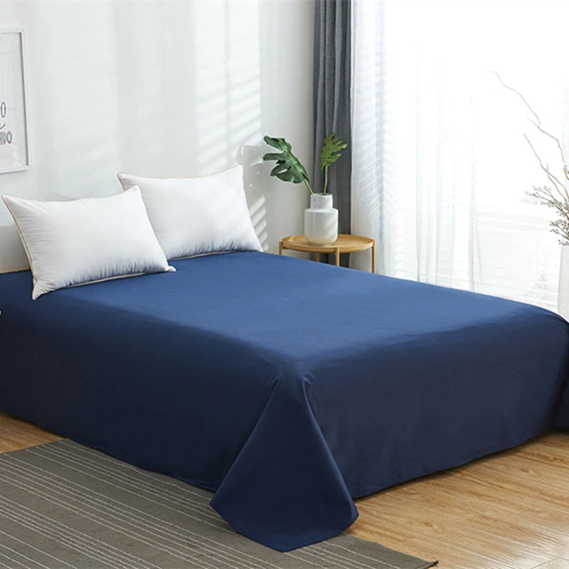 Solid Color Flat Sheet King Size