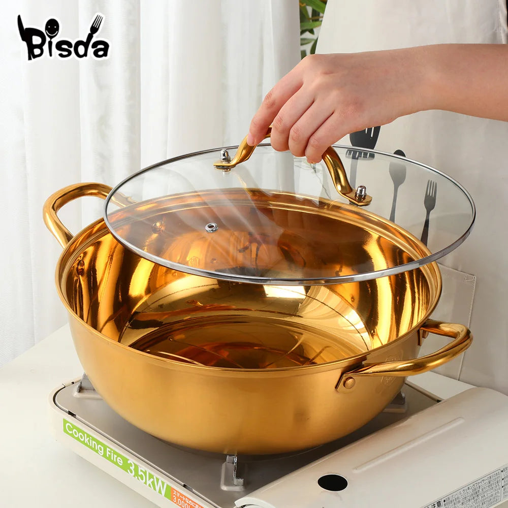 Stainless Steel Hot Pot Single-Layer Cooking Pot - CVO Ventures