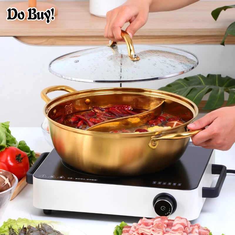 2 In 1 Stainless Steel  Induction HotPots