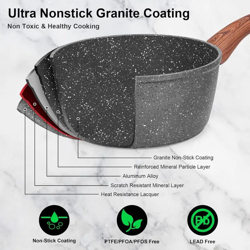 Granite Pots and Pans Set - CVO Ventures