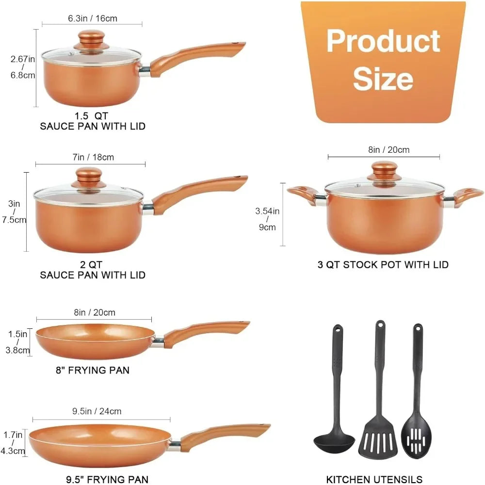 Pots and Pans Set Ultra Nonstick