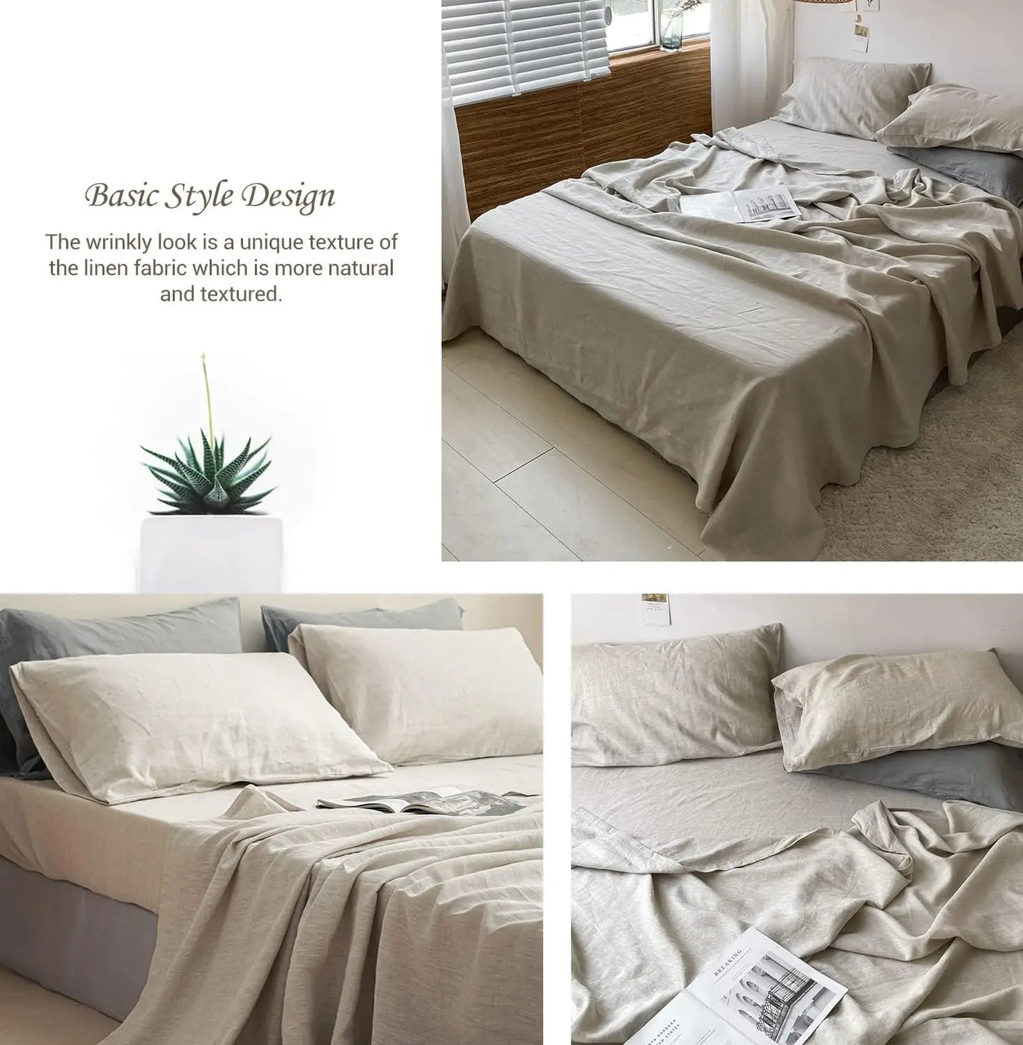 Simple&Opulence 1pc 100% Linen