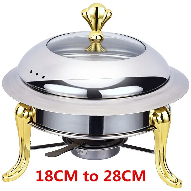 Golden stainless steel alcohol stove