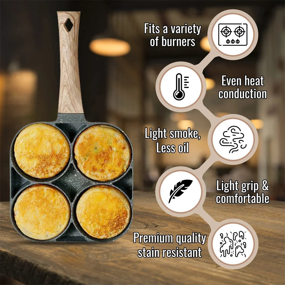 4hole Omelet Pan Frying Pot