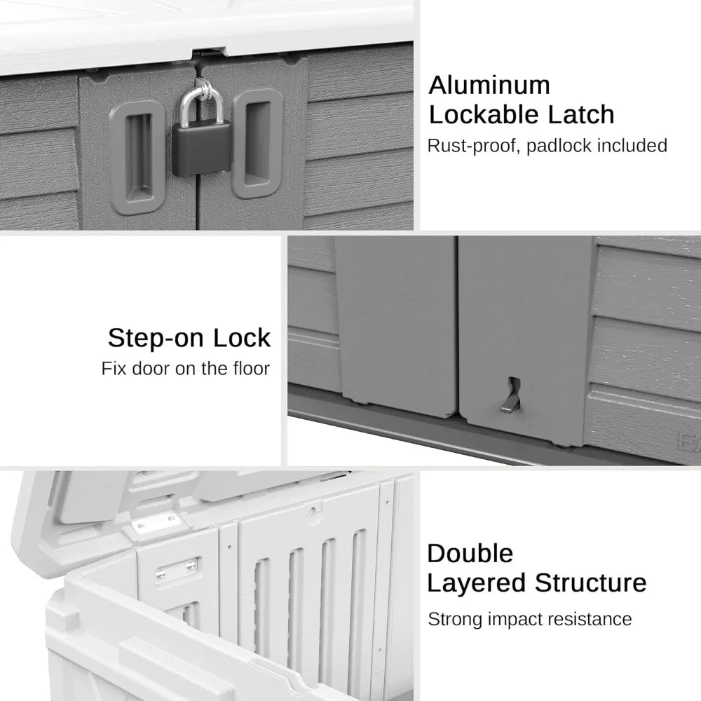 Storage Shed Lockable With Floor - CVO Ventures