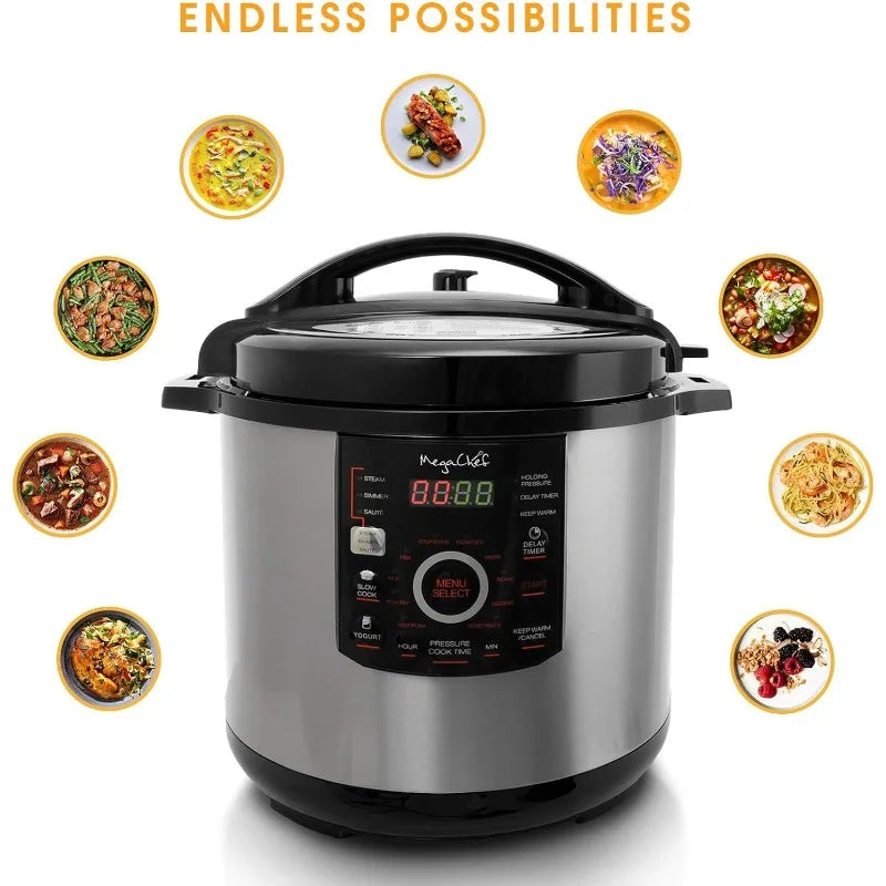 MegaChef 12 Quart Digital Pressure Cooker - CVO Ventures