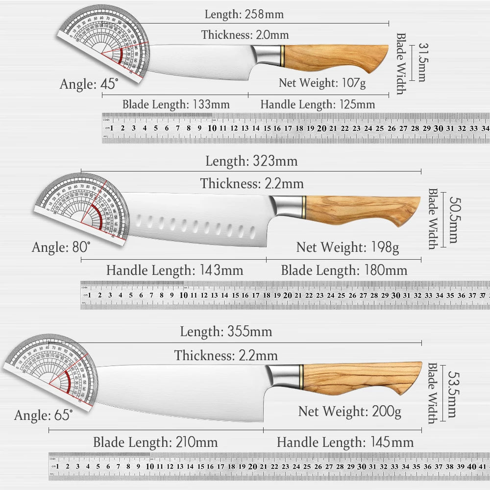 Steel Stainless  Chef Santoku  Paring  Knife - CVO Ventures