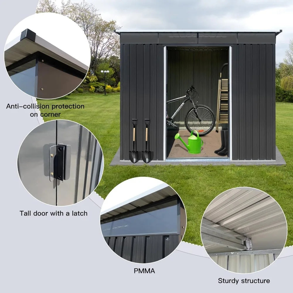 Galvanized  Storage Shed - CVO Ventures