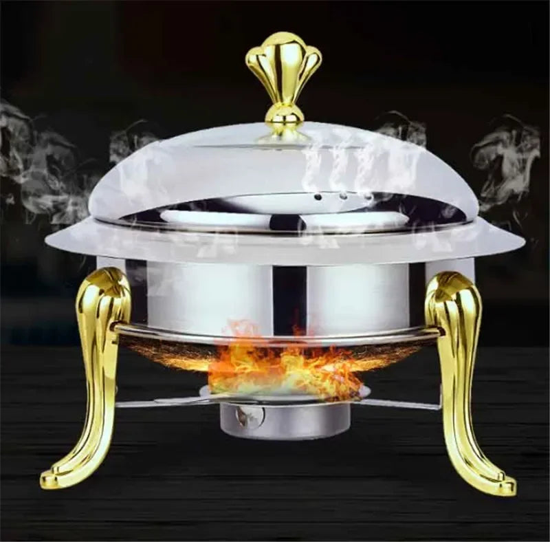 Golden stainless steel alcohol stove