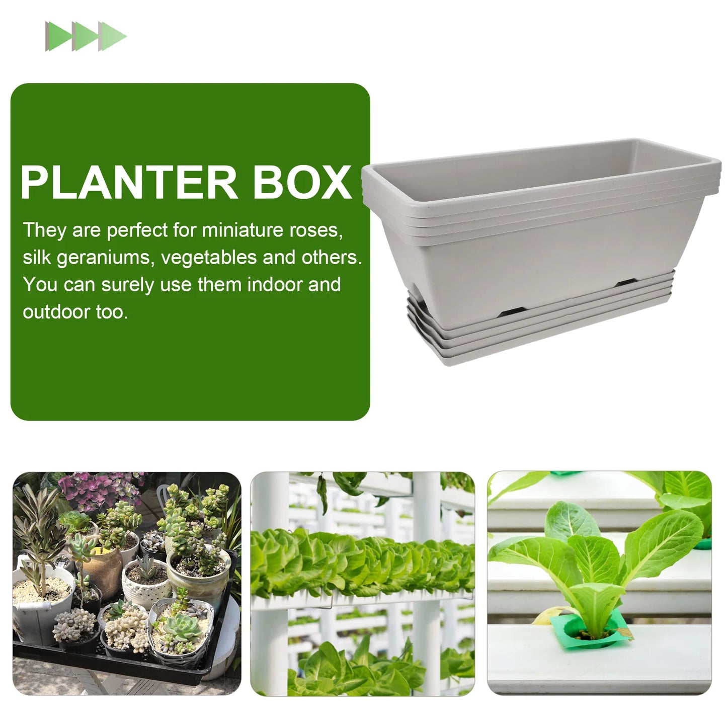 Rectangular Flower Planter