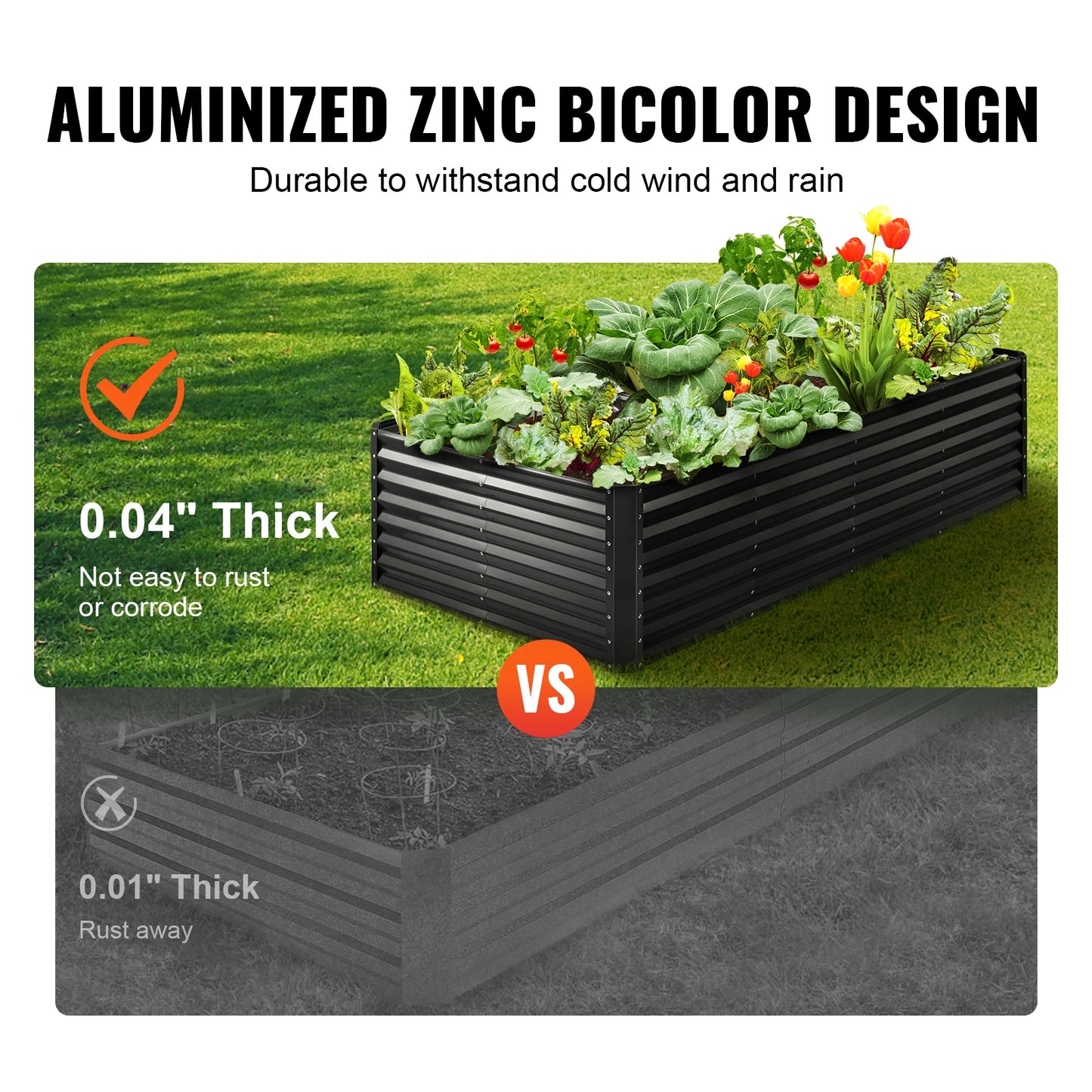 Metal Raised Planter Box