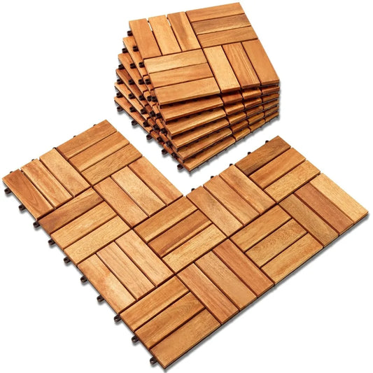 Acacia Deck Tiles (Pack of 10)