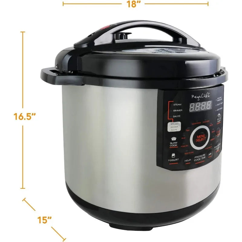 MegaChef 12 Quart Digital Pressure Cooker - CVO Ventures