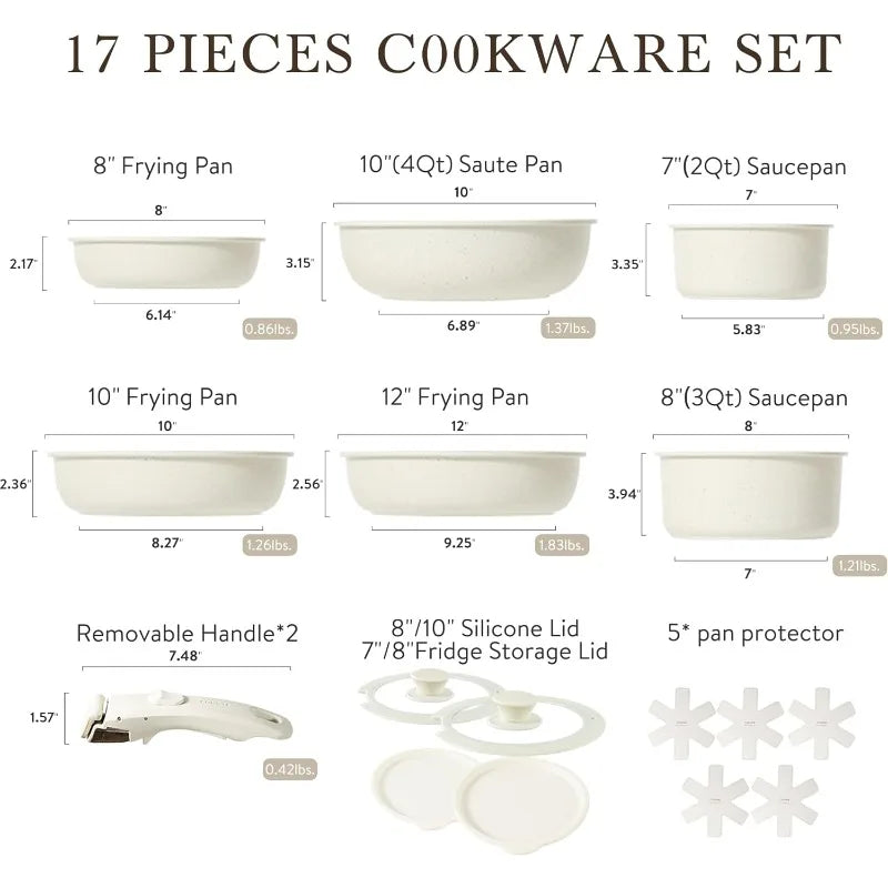 Induction Kitchen Cookware Sets