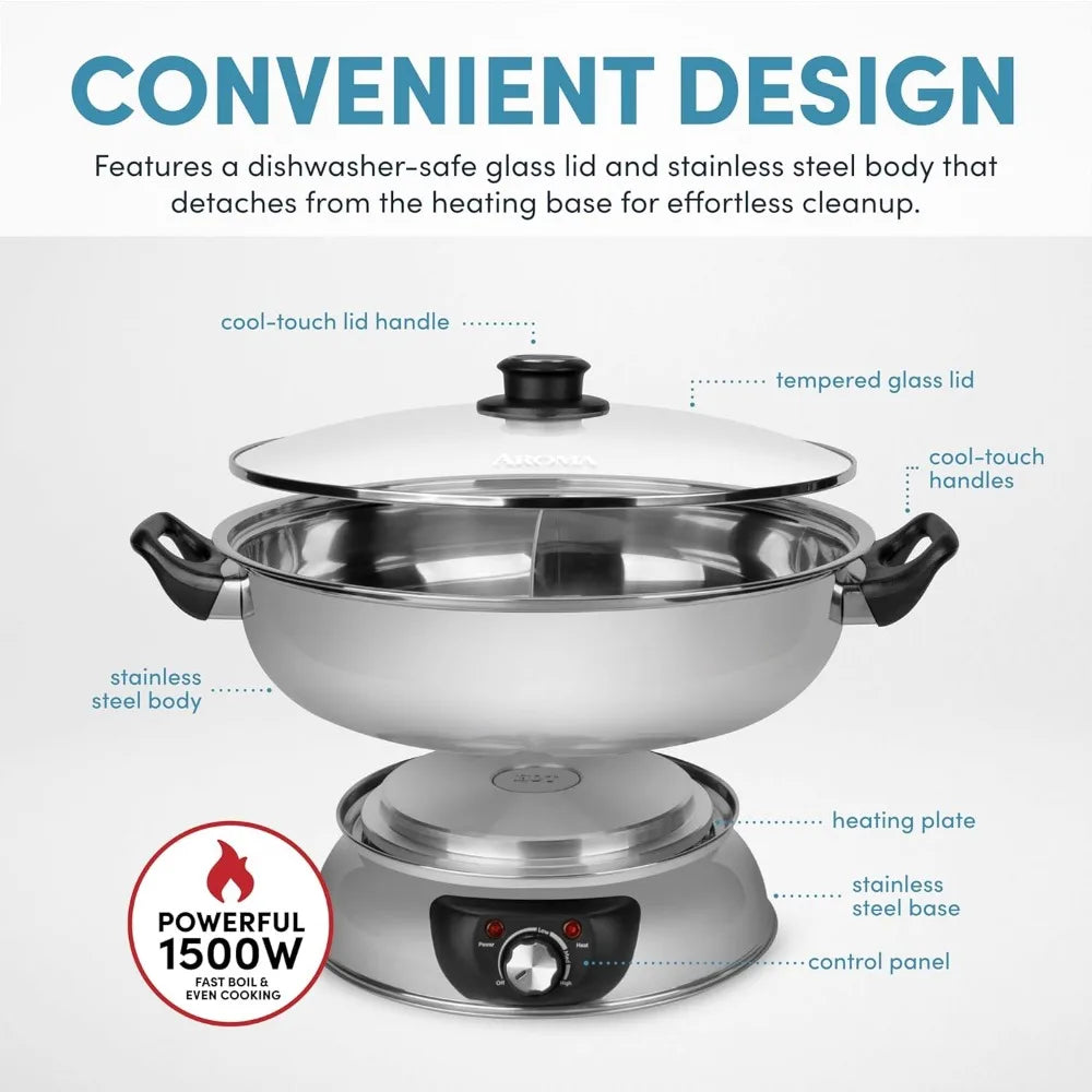 2024 New Dual-Sided Shabu Hot Pot