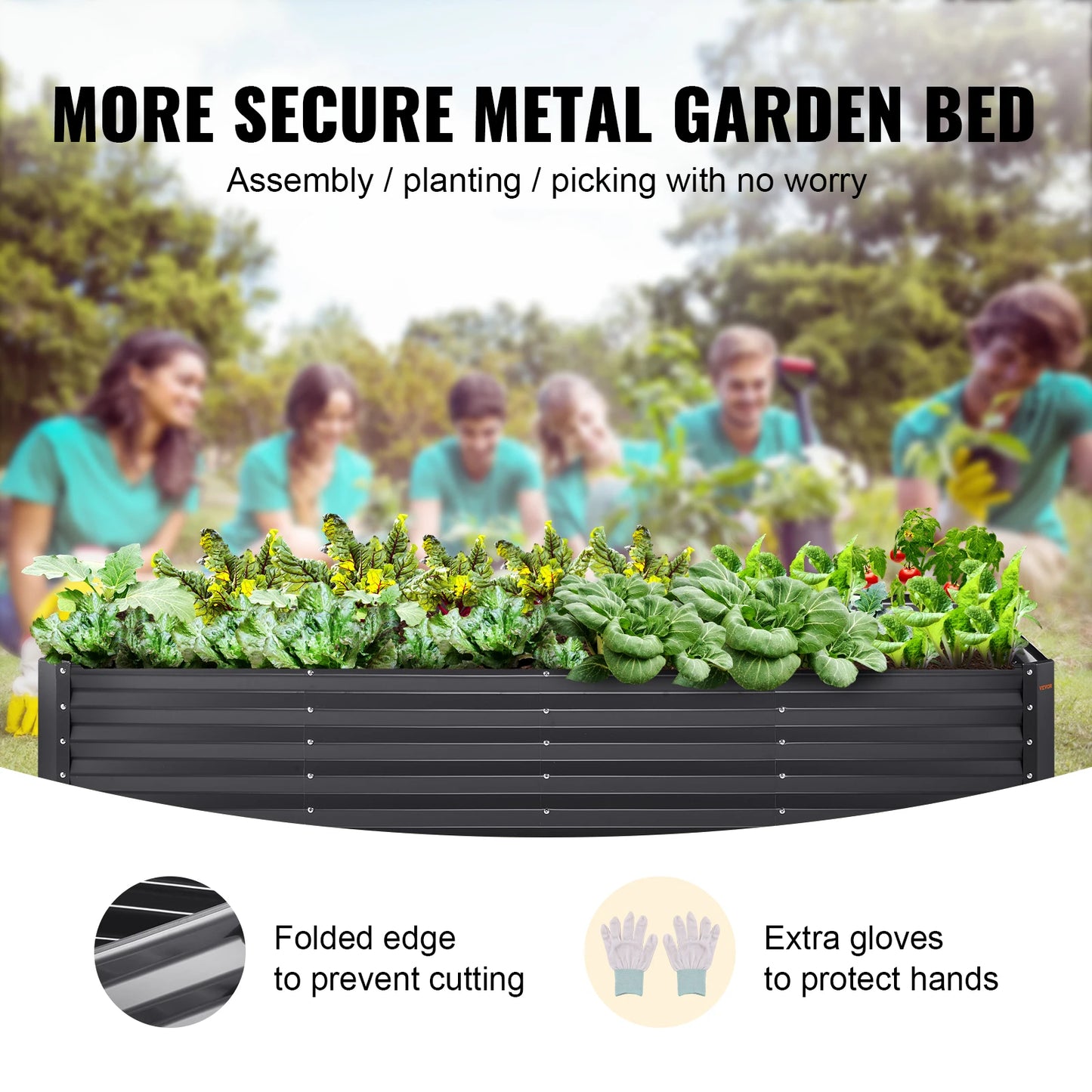 Metal Raised Planter Box