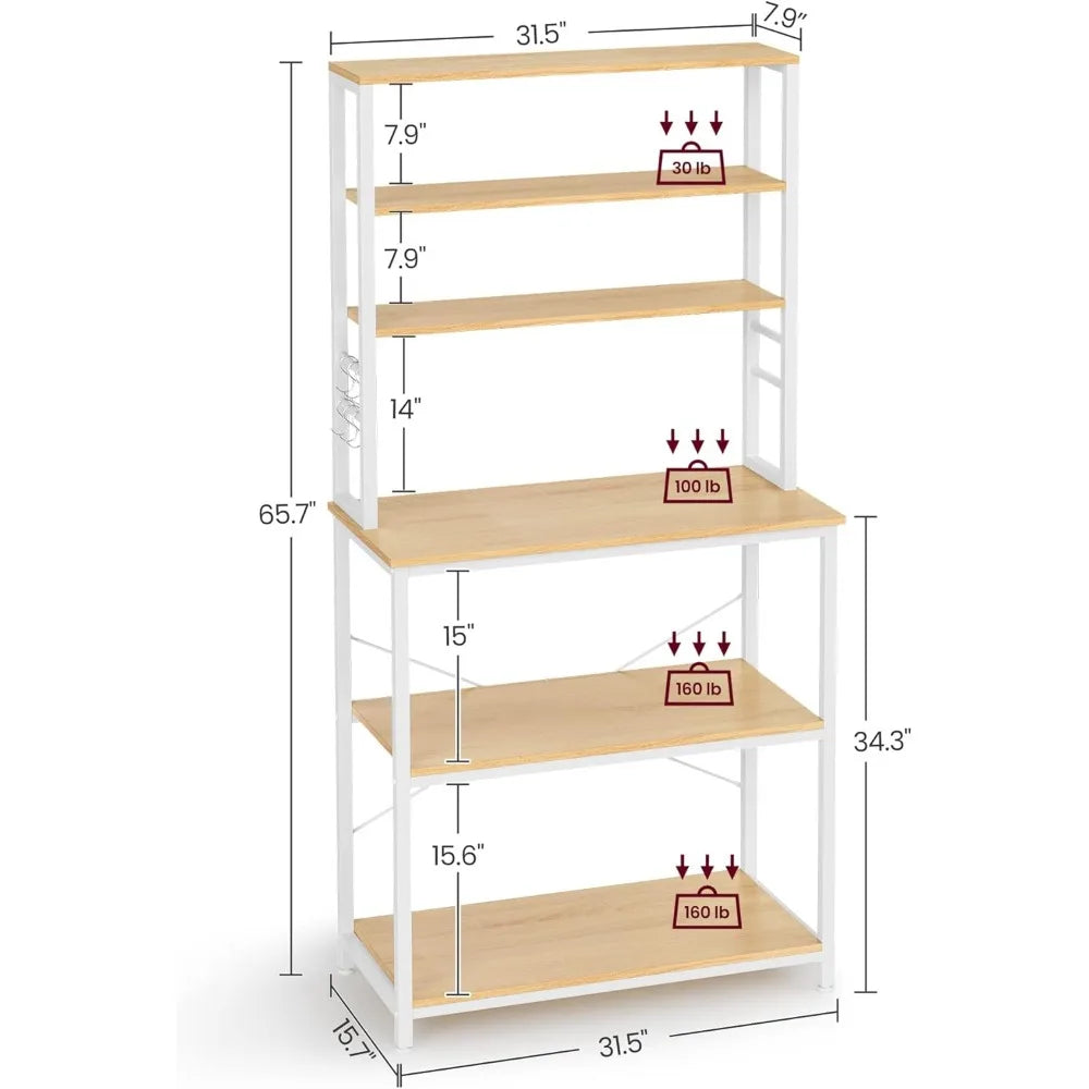 Baker's Rack for Kitchen with Storage