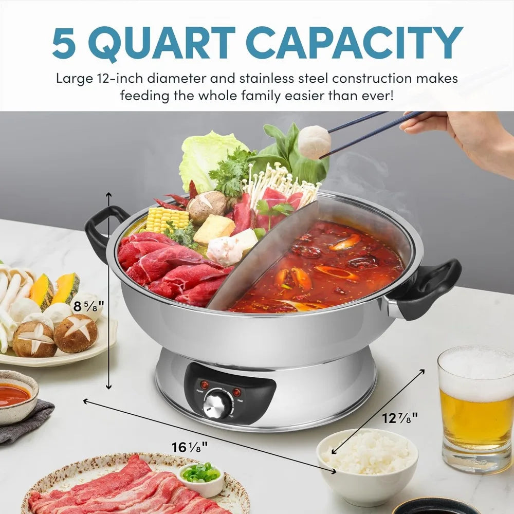 2024 New Dual-Sided Shabu Hot Pot