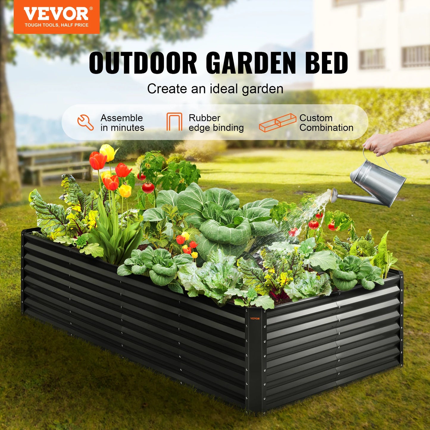 Metal Raised Planter Box