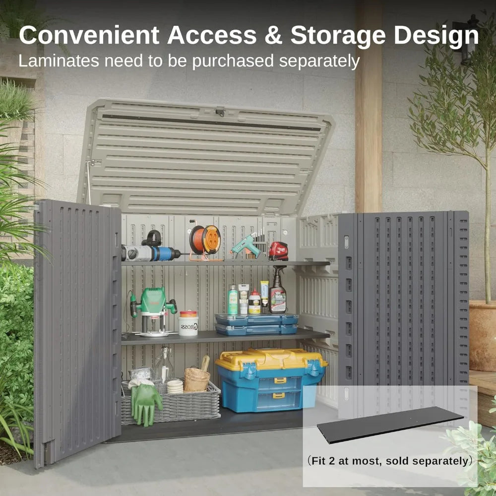 Storage Shed Lockable With Floor - CVO Ventures